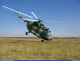 Mi-8-Start mit Rollen auf dem Bugrad. Foto: Александр Паршуков/ airforce.ru